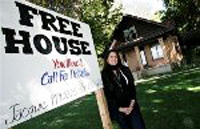 Хозяйка из США готова даром дать собственный дом