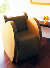 Кресло из гофрокартона