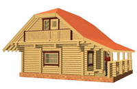 Постройка древесных жилищ и бань: оцилиндрованное бревно либо брус?