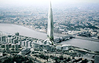 Публичные слушания о постройке четыресто-метровой высотки в Петербурге пройдут 1 сентября