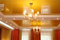 Современный дизайн квартиры: навесные и натяжные потолки