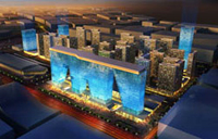 Светящийся бизнес-квартал площадью практически 1 млн кв метров построят в Китае