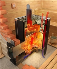 Печь-каменка для бани