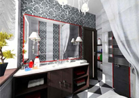 Удобная и прекрасная ванная комната