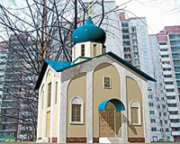 В Кемерово за на днях поставили сборный православный храм