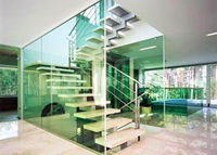 Употребление стекла в дизайне помещений