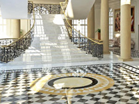 Уход за мраморным напольным покрытием