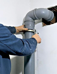 Установка внутренней канализационной сети