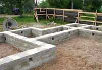 Разновидности фундаментов и их возведение