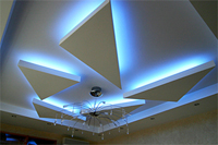 Освещение потолка - элегантный дизайнерский штришок