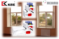 Металлопластиковые окна Rehau либо окна КВЕ
