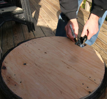 Превращаем бочку в вазон Превращаем бочку в вазон